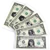 Image 1 : Lot of Novelty USA $1 Banknotes Each with a Different Elvis Presley Image. 5pcs