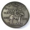 Image 1 : 1873-1973 Canada Commemorative RCMP 25-cent Belt Buckle Made from Pewter. Jim Watson 1977. Unique pi