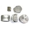 Image 2 : 1oz Beaver Bullion Mixed Lot - Cube, Skull, Bar, Hexagon & Good For One Box of Ammo. 5pcs (TAX Exemp