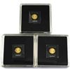 Image 2 : 2015 Canada 50-cent 1 Gram .9999 Fine Gold Maples in Hard Plastic. 3pcs (TAX Exempt)