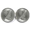 Image 2 : 2020 Canada 1oz Dragon .9999 Fine Silver Coins. 2pcs (TAX Exempt)