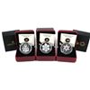 Image 1 : 2011 Canada $20 Crystal Christmas Tree, 2012 $20 Crystal Holiday Snowflake & 2013 $20 Crystal Winter