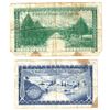 Image 2 : 1974 Cyprus 250 Mils Pick #41b Fine & 1974 500 Mils Pick #42b Fine. Notes contain various impairment