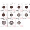 Image 1 : Lot of Egypt Coinage in VG-F to EF - 4x 1/40 Qirsh, 1/20 Qirsh, 2/10 Qirsh, 2x 5/10 Qirsh, 2x 10 Mil