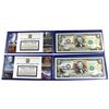 Image 1 : Pair of United states Colourized $2 Bills Comemmorating National Parks. Lot includes Grand Canyon, a