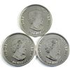 Image 2 : 2012 Canada 1/2oz Calgary Stampede .9999 Fine Silver Coins. 3pcs (TAX Exempt)