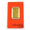 Image 1 : Valcambi Suisse 20 Gram .9999 Fine Gold Bar in Hard Plastic Certificate. (TAX Exempt)