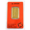 Image 2 : Valcambi Suisse 20 Gram .9999 Fine Gold Bar in Hard Plastic Certificate. (TAX Exempt)