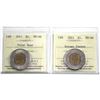 Image 1 : 2011 Polar Bear & 2011 Boreal Forest Two Dollar ICCS Certified MS-66. 2pcs