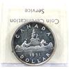Image 2 : 1951 Short Waterline Silver Dollar ICCS Certified MS-60