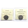 Image 2 : 2013 & 2014 Canada 5-cent ICCS Certified MS-66. 2pcs