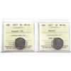Image 1 : 2017 Beaver & 2017 Canada 150 5-cent ICCS Certified  MS-66. 2pcs