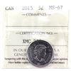 Image 1 : 2015 Canada 5-cent ICCS Certified MS-67
