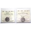 Image 1 : Pair of 1968 Nickel 10-cent ICCS Certified MS-64 Philadelphia Mint. 2pcs