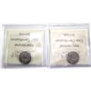 Image 2 : Pair of 1968 Nickel 10-cent ICCS Certified MS-64 Philadelphia Mint. 2pcs