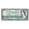 Image 1 : Replacement *N/Y 1954 $1 BC-37bA Beattie-Rasminsky EF or Better condition. Serial # 0744624