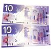 Image 1 : Pair of Replacement BC-68aA-i 2004 $10 FER9689539-40. UNC or Better. 2pcs