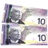 Image 2 : Pair of Replacement BC-68aA-i 2004 $10 FER9689539-40. UNC or Better. 2pcs