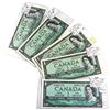 Image 1 : 1954 Canada $1 notes in AU/UNC or + condition. 3xLawson-Bouey, 6 x Beattie-Rasminsky (N/Z0001175 Low