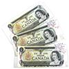 Image 1 : Replacement 1973 Canada $1 notes *FN, *AA & *FG. AU to UNC+. 3pcs