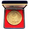 Image 2 : 1992 Olympiada Barcelona Large Medal in Blue AT&T Display Box. 68mm diameter.