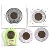 Image 2 : Lot of Aluminum and One Plastic Good Luck Tokens with Pennies. You will receive 1917-1958 First Stat