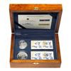 Image 1 : 2004 Canada Ile Sainte-Croix Silver 2-Coin and Stamp Set.
