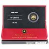 Image 1 : 2005 Canada 50-cent Voyageur 1/25oz Fine Gold Coin (Sleeve lightly marked). TAX Exempt