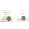 Image 1 : 2003P New Effigy & 2006 RCM Logo 10-cent ICCS Certified MS-66. 2pcs