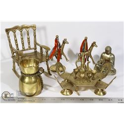 BRASS ITEMS LARGE ROCKING CHAIR