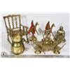 Image 1 : BRASS ITEMS LARGE ROCKING CHAIR
