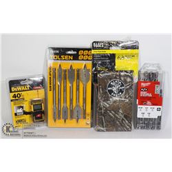 NEW ITEMS 8 PC FLAT WOOD BITS,