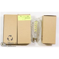 BUNDLE OF 4 LED EDISON STYLE BULBS