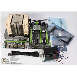 MOTHERBOARD WITH RAM AND OTHER COMPONENTS