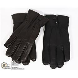 2PK LADIES LEATHER GLOVE LARGE