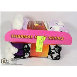 2PK LADIES COZY SLIPPER SOCKS