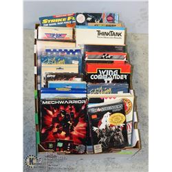 LARGE FLAT OF VINTAGE COMPUTER GAMES