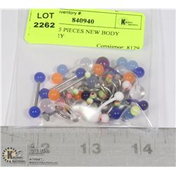 APPROX. 35 PIECES NEW BODY JEWELRY