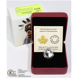 2014 CANADIAN $5 PLATINUM LEGEND OF NANABOOZHOO
