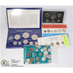 5 PCS. ORIGINAL VINTAGE MINT PROOF SETS 1957 UP