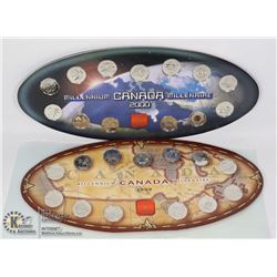 1999 + 2000 CANADIAN $.25 MINT SETS PROOF LIKE