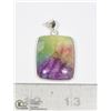 Image 1 : #16-RAINBOW SOLAR QUARTZ PENDANT