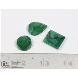 #112-GREEN EMERALD GEMSTONES 81.10ct