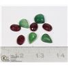 Image 1 : #108-RUBY/EMERALD GEMSTONES 75.85ct