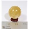 Image 1 : #105-NATURAL CITRINE SPHERE BALL/ STAND 40mm