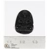 Image 1 : #96-NATURAL BLACK OBSIDIAN BUDDHA PENDANT