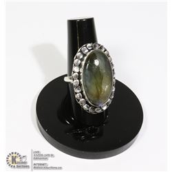 #72-LABRADORITE RING/ SIZE 7
