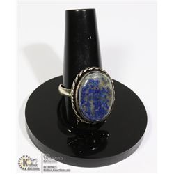 #52-LAPIZ LAZULI RING/ SIZE 8