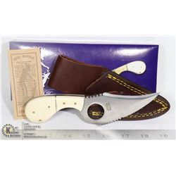 NEW BONE COLLECTOR 440 STAINLESS STEEL 7" 2 TONE