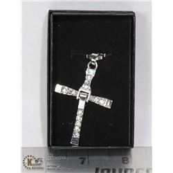 SILVER ALLOY CROSS NECKLACE